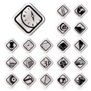 Simple Business and Office tools icons vector icon set 2