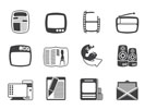 Silhouette Media icons - Vector Icon Set