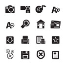 Silhouette Internet and Website icons  Vector Icon Set