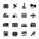 Business and industry icons - Vector Icon setSilhouette