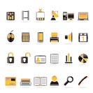 Business and office icons - vector icon set