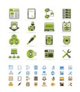 Server Side Computer icons - Vector Icon Set  - 3 colors included