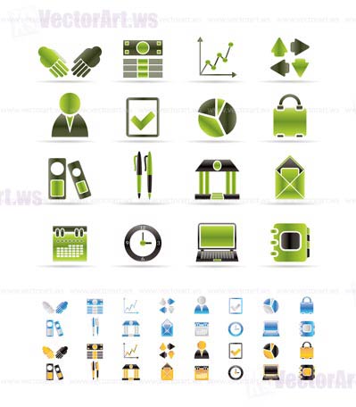 Business and Office icons - vector icon set