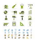Construction and Building icons - vector Icon Set  - 3 colors included