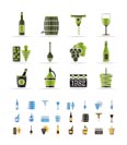 Wine Icons - Vector Icon Set
