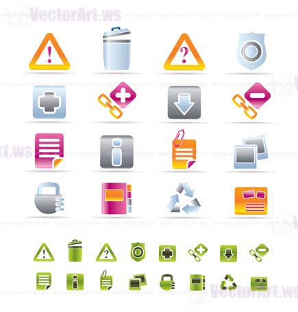 Web site and computer Icons - vector icon set