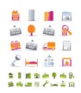 Realistic Real Estate icons - Vector Icon Set