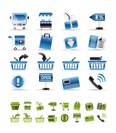 Online shop icons - vector icon set - 2 color included