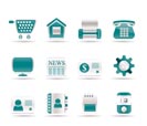 Business, office and website icons - vector icon set