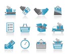 Shipping and logistic icons - vector icon set