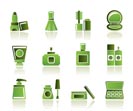 Cosmetic Industry and beauty icons - vector icon set