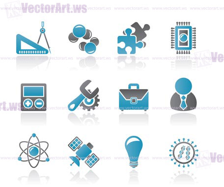 Science and Research Icons - Vector Icon set