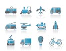 Travel and transportation icons - vector icon set