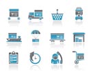 Logistic, cargo and shipping icons - vector icon set