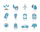 Green and Environment Icons - vector icon set