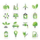 Green, Environment and ecology Icons - vector icon set