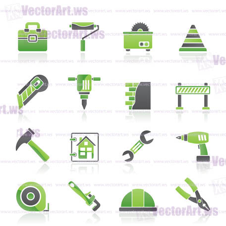 Construction and building Icons - vector icon set