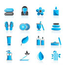 Spa objects icons - vector icon set