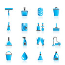 Cleaning and hygiene icons - vector icon set