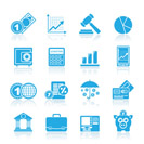 Business and finance icons - vector icon set