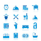 Hotel and motel icons - Vector icon Set