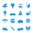 Different kind of food icons - vector icon set