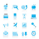 Communication and connection icons - vector icon set