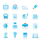 school and education icons - vector icon set