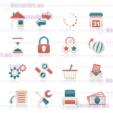 Web Site and Internet icons - vector icon set