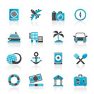 Tourism and Travel Icons - vector icon set