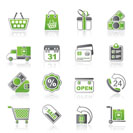 Online shop icons - vector icon set