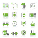 Hotel and motel icons - Vector icon Set