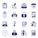 Business and office icons - vector icon set