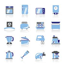 kitchen appliances  and equipment icons - vector icon set