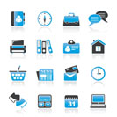 Business and office icons - vector icon set