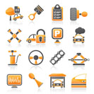 Car parts and services icons - vector icon set 2