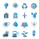 Ecology, nature and environment Icons -vector icon set