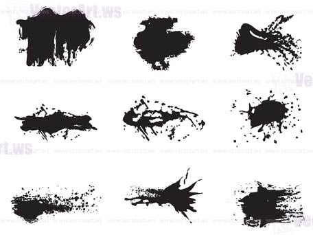 set of background  grunge vectors - vector illustration