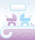 baby and children background - vector illustration