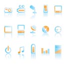 mobile phone icons-vector icon set