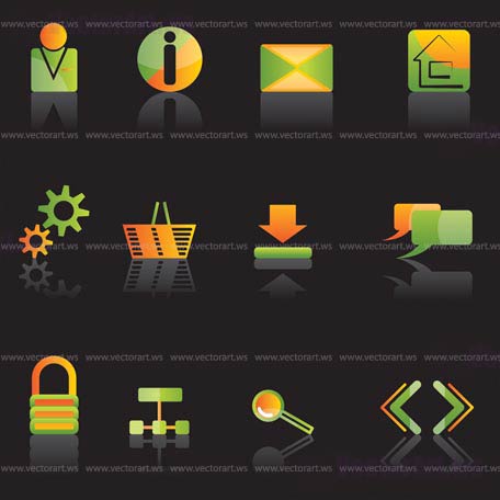 Web Site and computer Icons - vector icon set