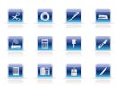 business and Office Tools Icons - Vector icon set